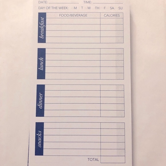 JUVALE: DAILY FOOD INTAKE TRACKER NOTEBOOK. 10 PACK. 9x4 INCHES. NWOT. - Picture 6 of 10